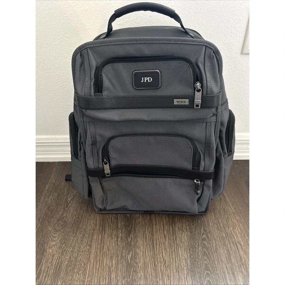 Tumi Alpha X Backpack Grey with Tpass Laptop Compartment Work Travel $725 NEW